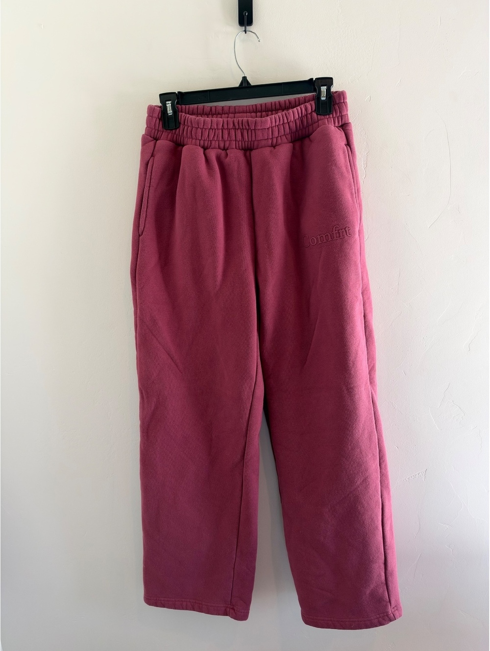 Comfrt Pink Sweatpants Size Medium M Oversized Wide Leg Lounge Pants